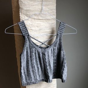 Cropped Sweater Tank